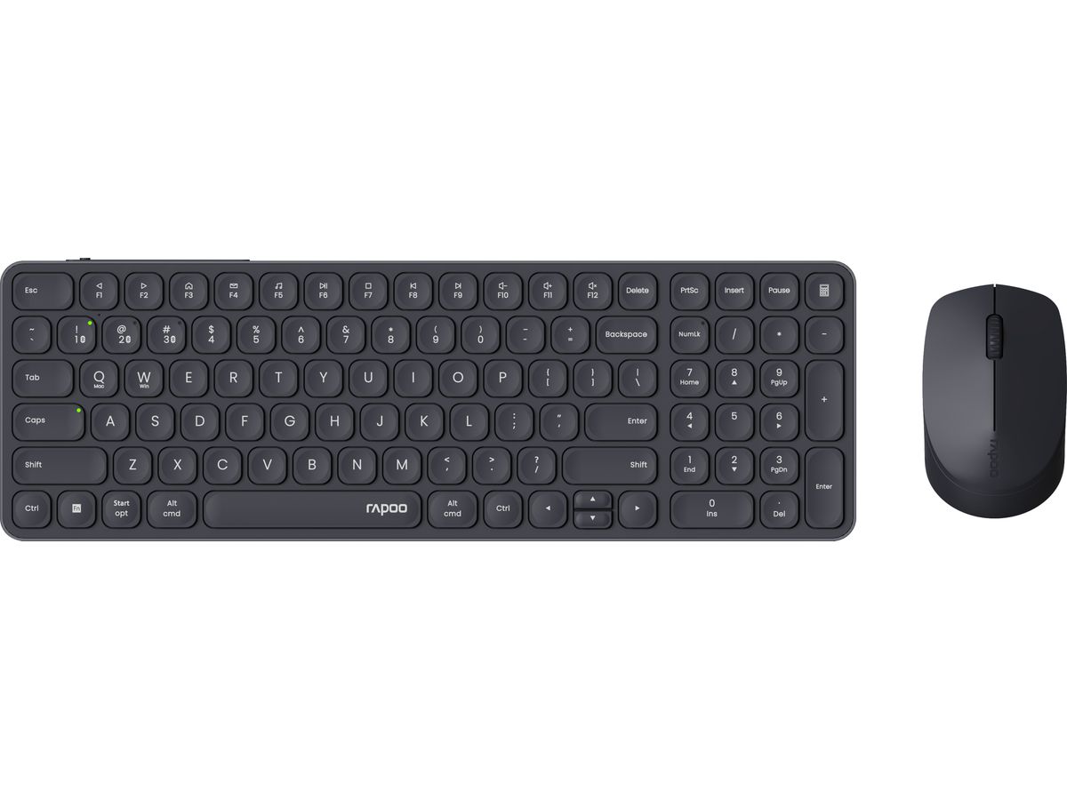 RAPOO 9710M ultraslim deskset 12648 Wireless, Dark Grey (6940056126481)