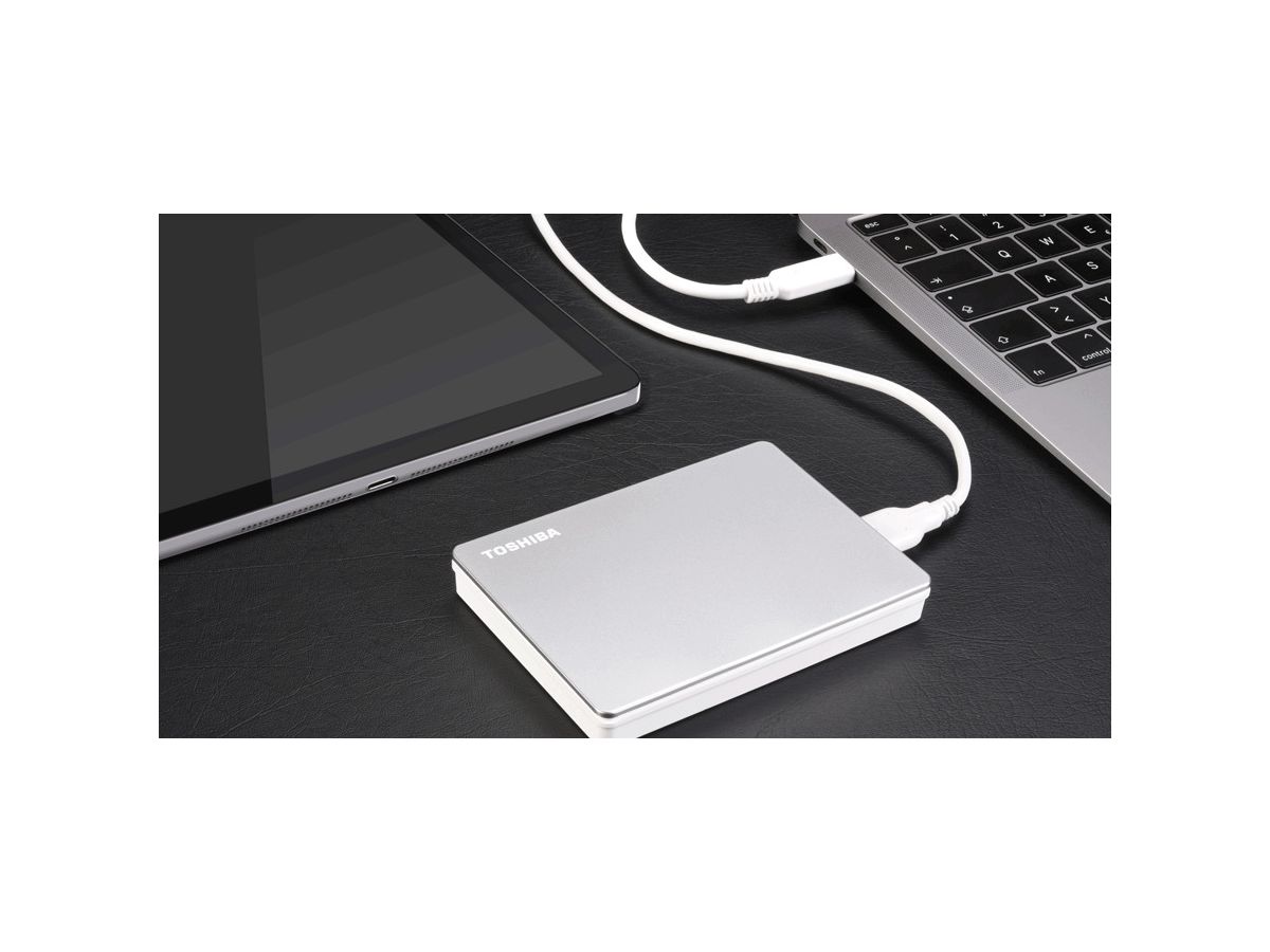 TOSHIBA HDD CANVIO Flex 4TB HDTX140ESCCA USB 3.2 2.5 inch silver (4260557511343)