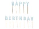 PARTYDECO Kerzen Happy Birthday SCS-13-011J hellblau (5904555067486)