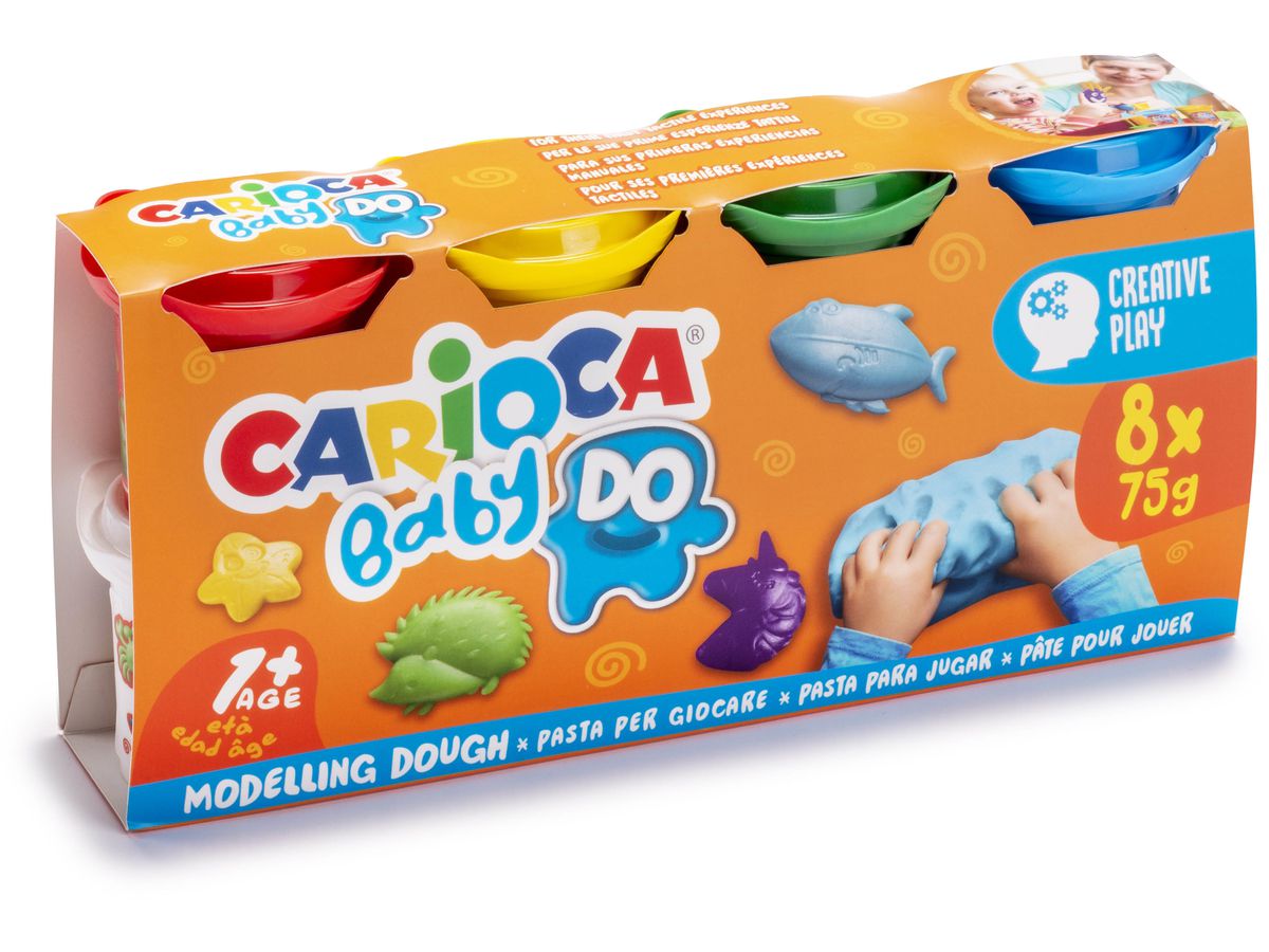 CARIOCA Pasta da gioco Baby Do 43180 8x75g 1+ (8003511431808)