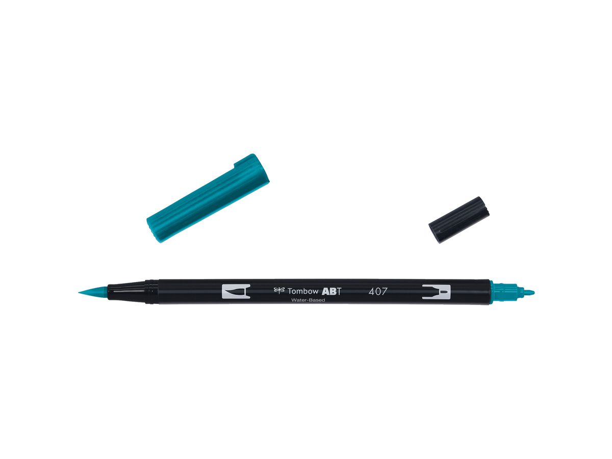TOMBOW Dual Brush Pen ABT-407 tiki teal (4901991647785)