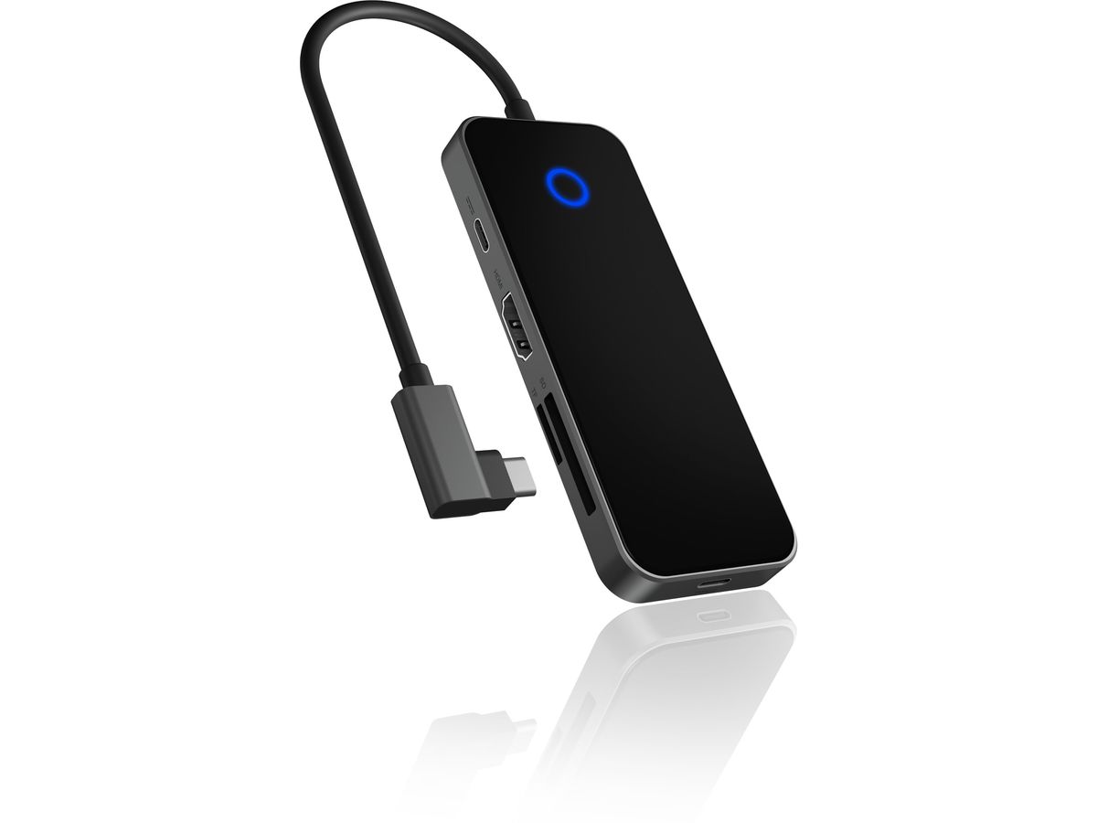 ICY BOX DockingStation Type-C IB-DK4025-CPD with integrated cable (4250078169710)