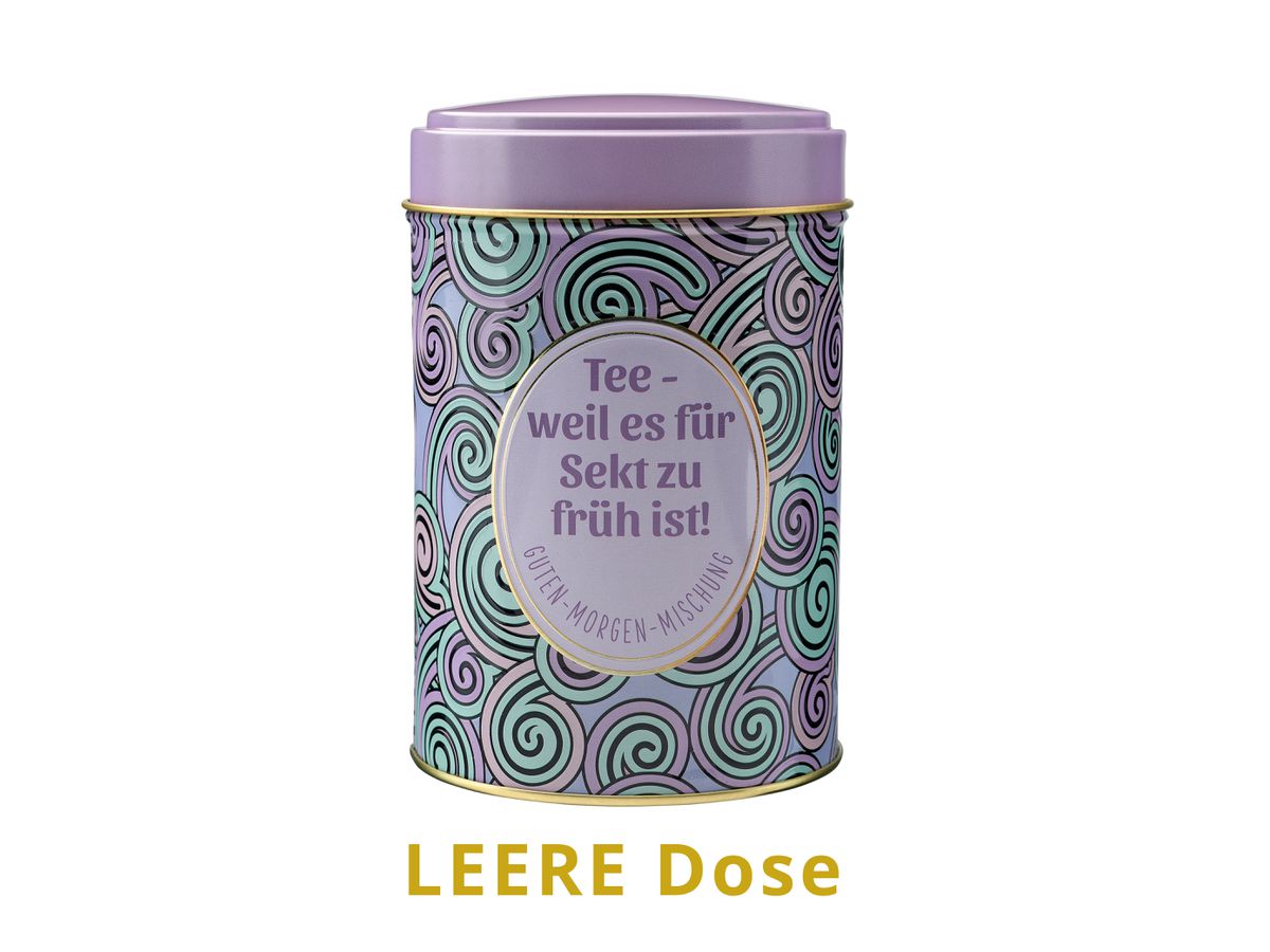 ROOST Teedose 1905 leer, Tee - weil es für Sekt (4250237318782)