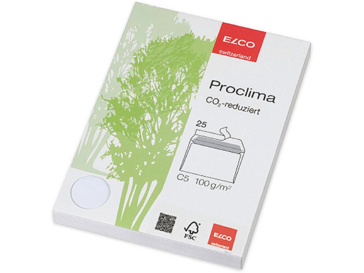 ELCO Briefumschlag proclima C5 74270.20 100g,recycling 25 Stk. (7611722015451)