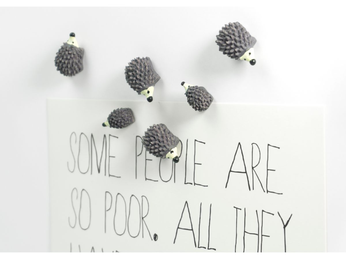 TRENDFORM Magnete HEDGEHOG FA4588 6er Set grau (7640169365904)