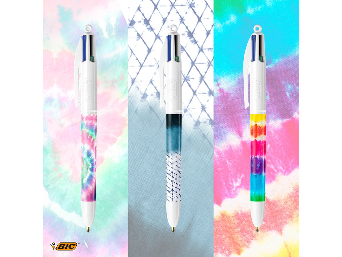 BIC Penna sfera Decor 9649051 4 colours blister (3086123538931)