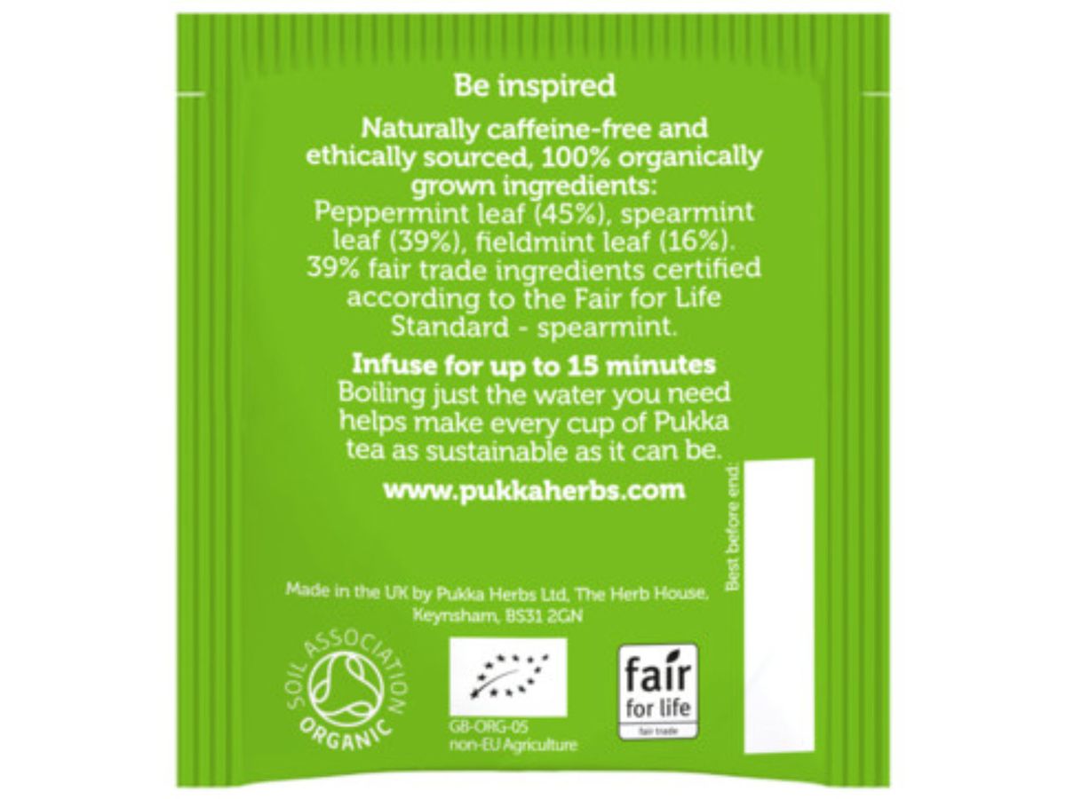 PUKKA Three Mint 4091016 Bio Kräutertee 20 Beutel (5060229013750)