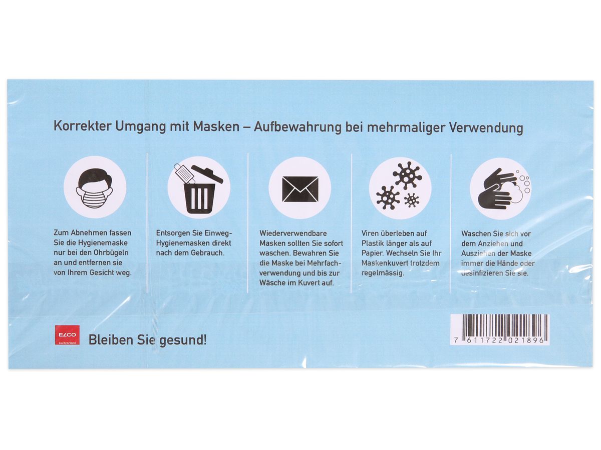 ELCO Couvert für Masken C5/6 74000.12 170g, weiss 10 Stück (7611722021896)