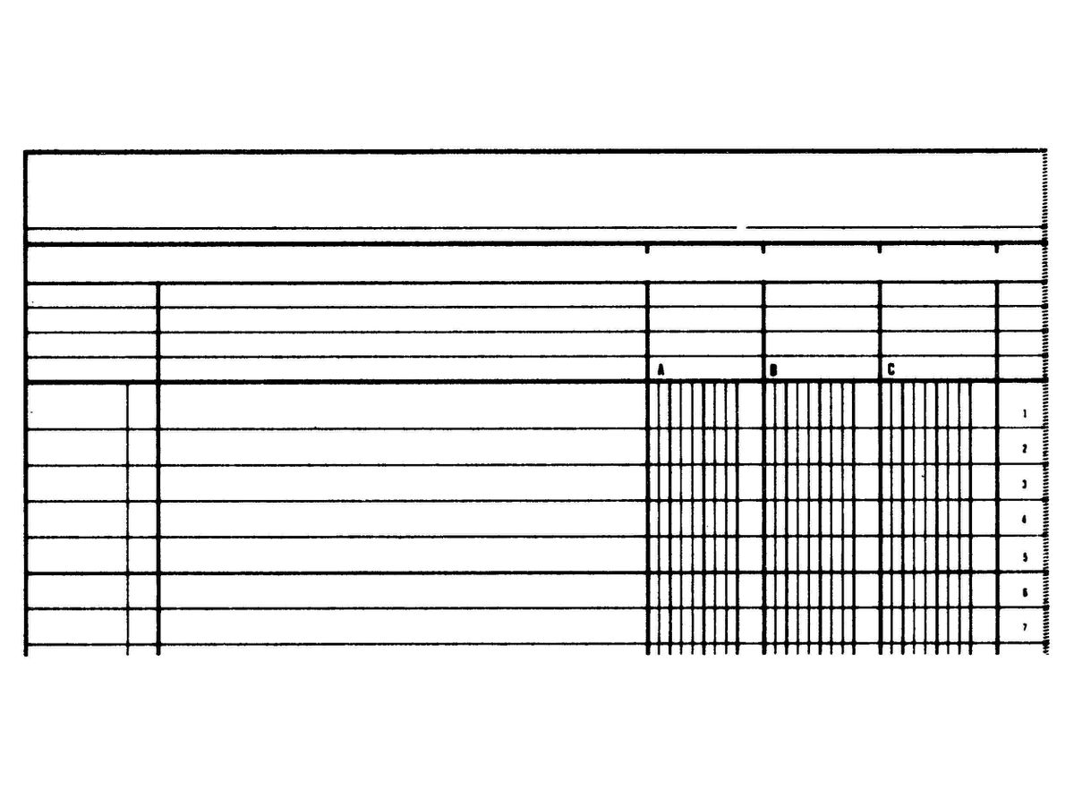 SIMPLEX Livre statistique A4 19085 3 colonnen, vert 40 feuilles (7611468190856)