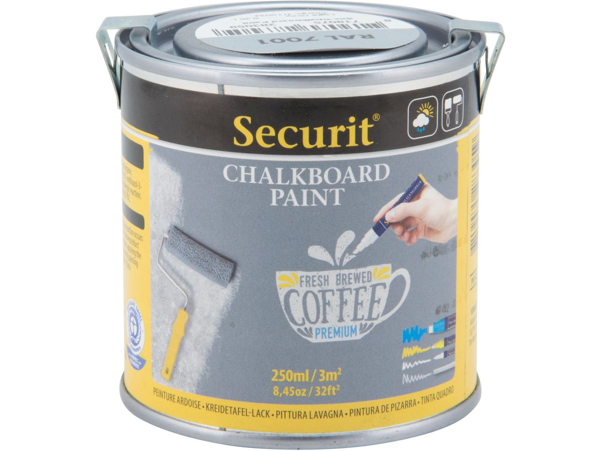 SECURIT Acryl-Kreidetafellack 250ml PNT-GY-SM grau (8719075283059)