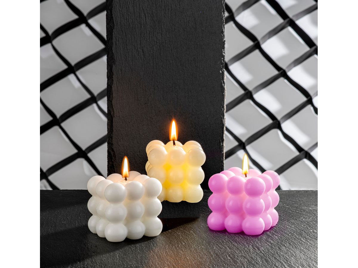 GLOREX Kerzengiessform 5.5x5.5x6cm 69732092 Bubble (7610877601724)