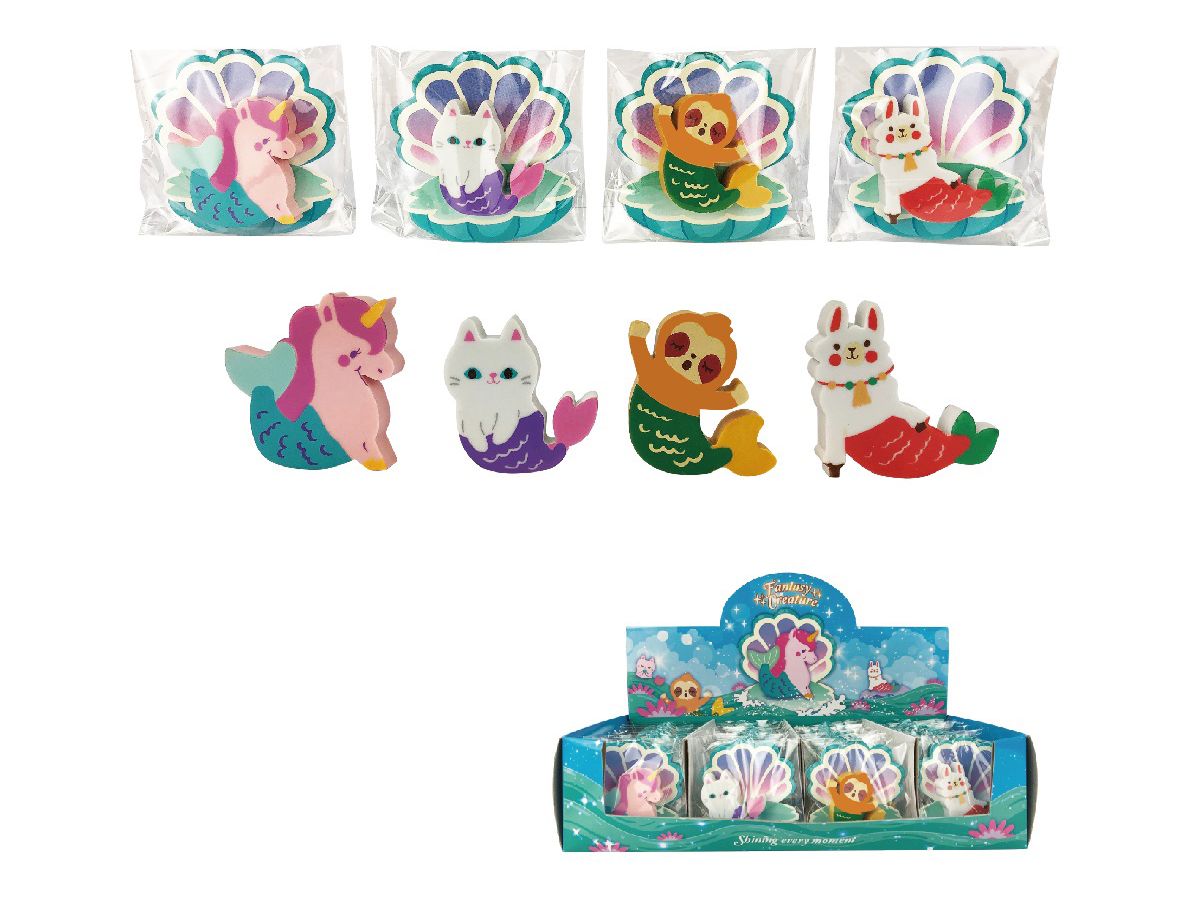 ROOST Animal Eraser 4523 4 Motive assort. (7612532057877)