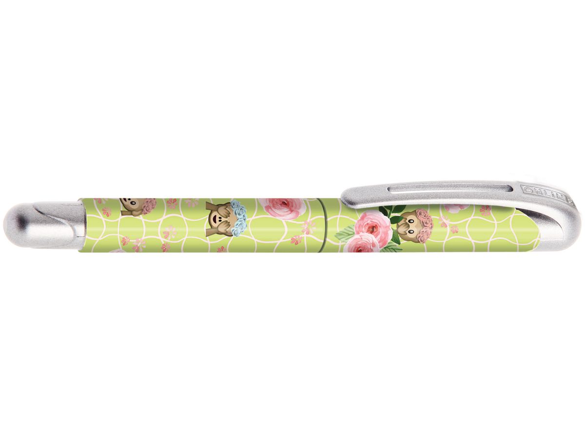 ONLINE Cart. Rollerball 0.7mm 12236/3D Cute Roses, blu (4014421122360)