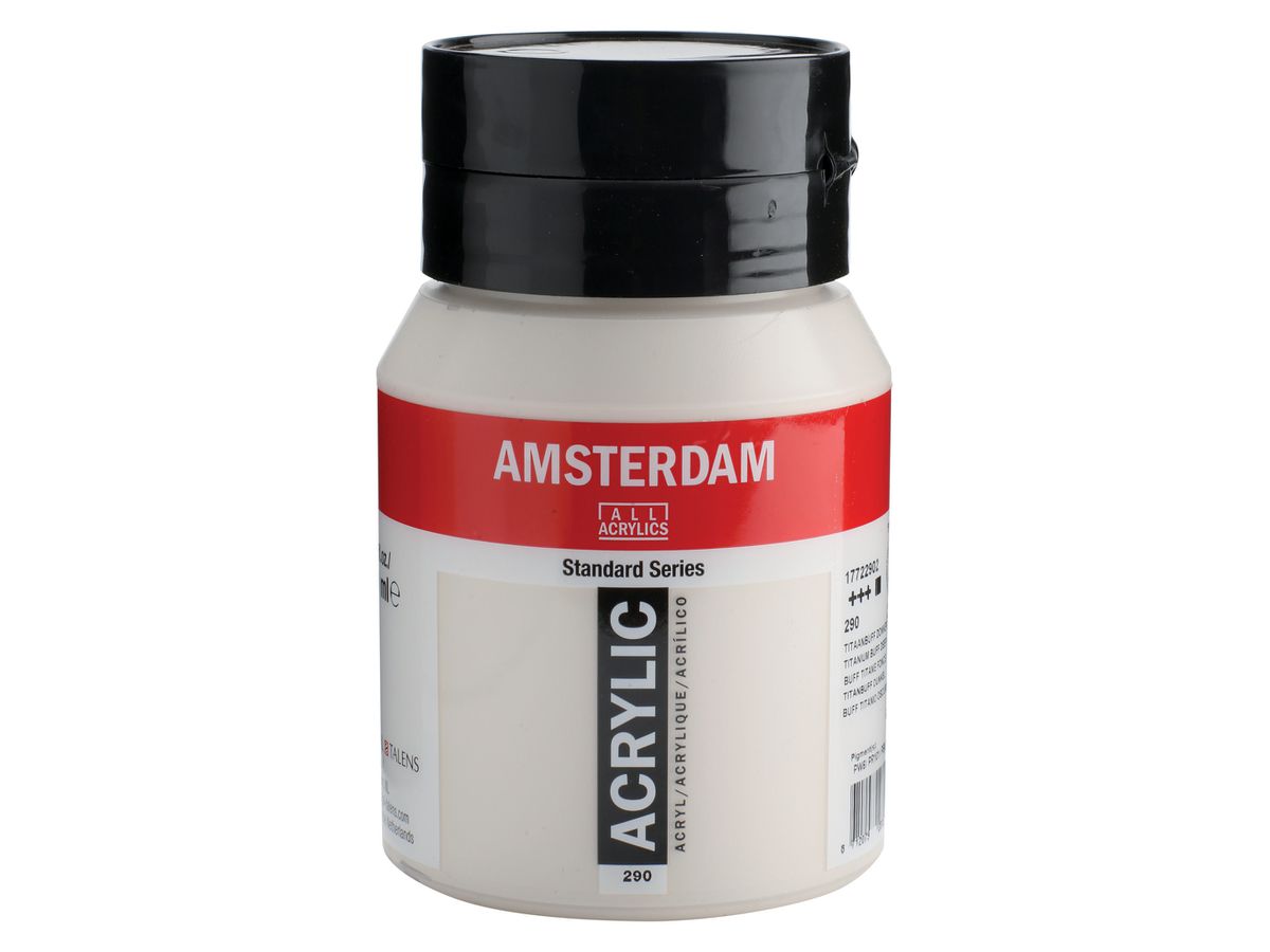 AMSTERDAM Acrylfarbe 500ml 17722902 titanbuff dunkel 290 (8712079281571)