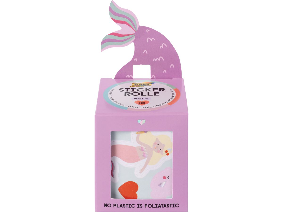 FOLIA rotolo di adesivi 4m 27101 Mermaids 368 pezzi (4001868130225)
