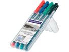 STAEDTLER Lumocolor permanent M 317 WP4 4 Farben ass. (4007817310380)