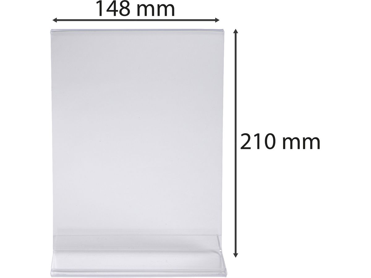 EXACOMPTA Tischaufsteller A5 85158D transparent, T-Form hoch (9002493109292)