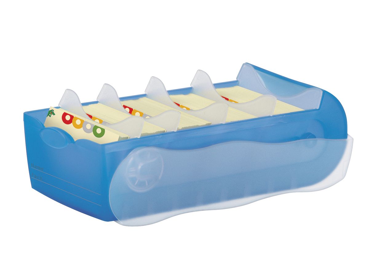 HAN Karteibox Croco A7 997-643 blu 12.1x8.5x24.6cm (4012473997035)