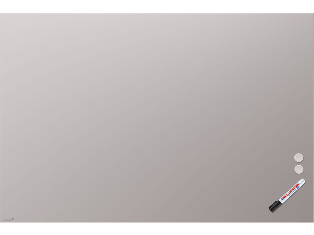 LEGAMASTER Tableau de verre 100x150cm 7-104963 mat, Warm Grey (8713797108249)