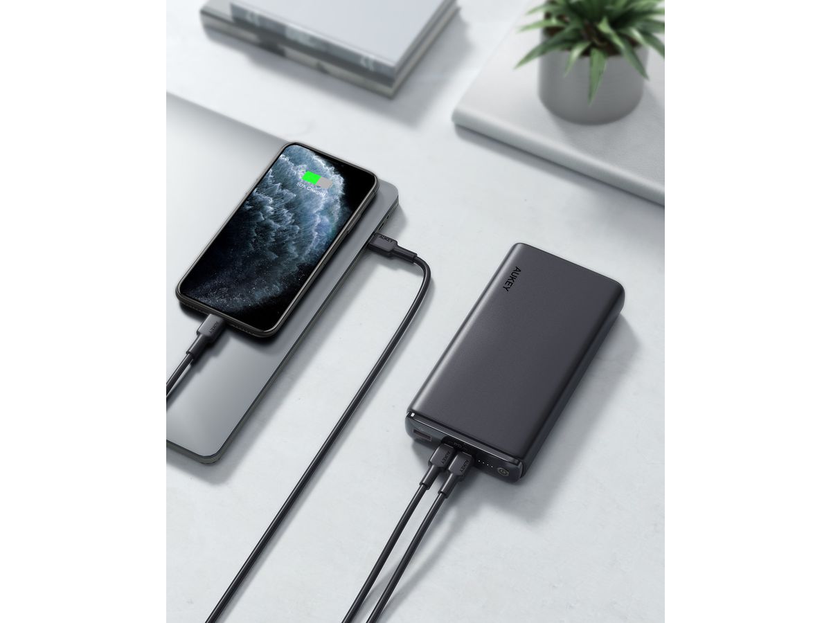 AUKEY Sprint Ultra 26800mAh Powerb PB-Y24 65W,2xUSB-C,1x USB-A (0608119198153)