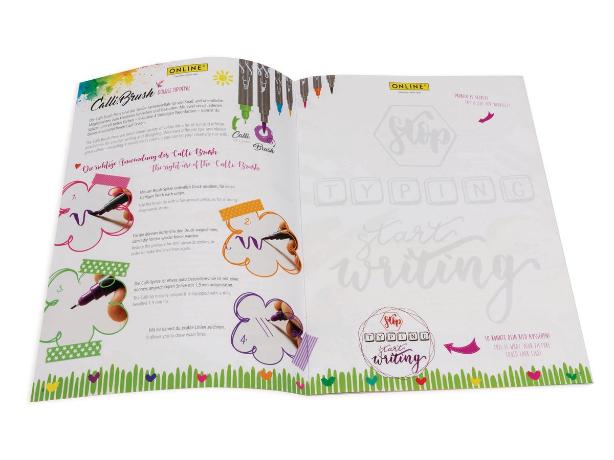 ONLINE Handlettering Set 1.4mm 12483 Spring Vibes blau (4014421124838)