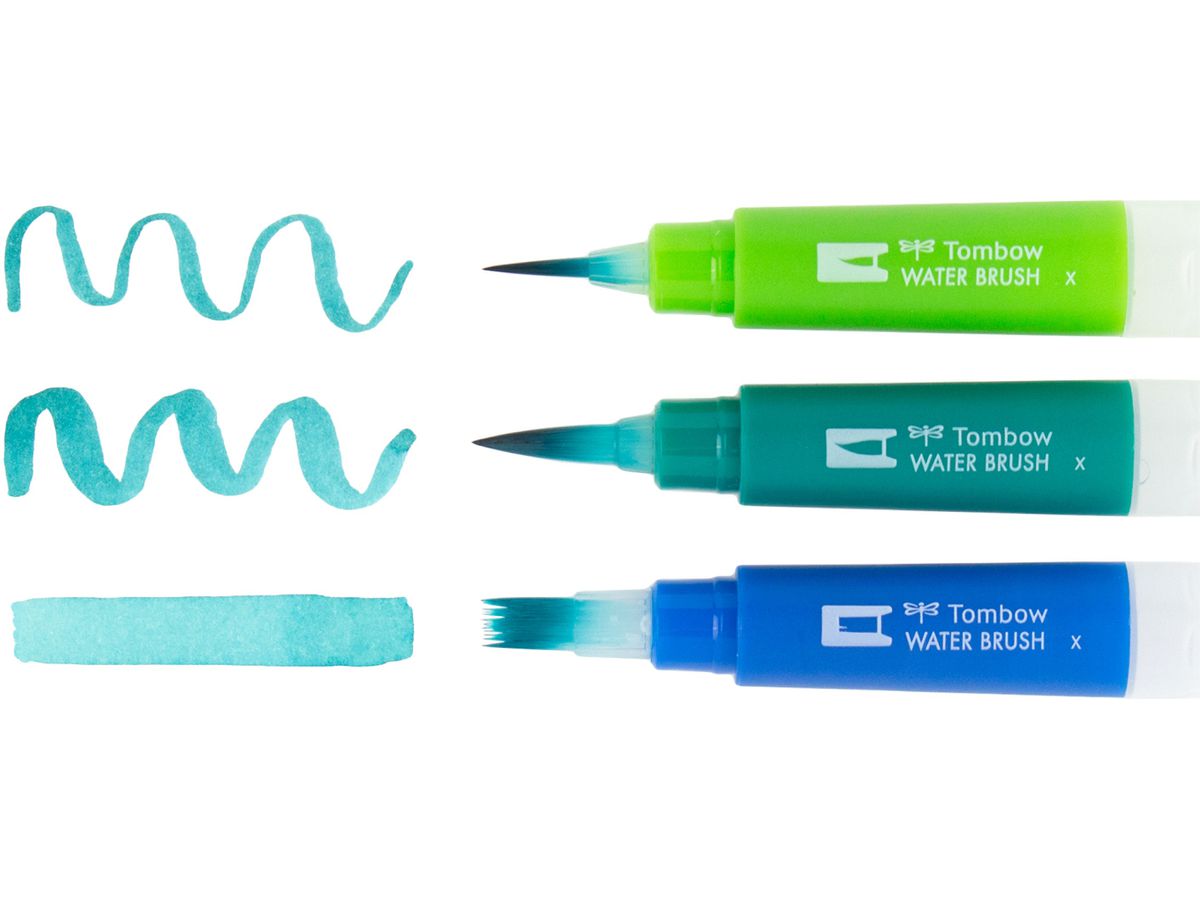 TOMBOW Wassertankpinsel WB-3P Set, 3 Stück (4003198160040)