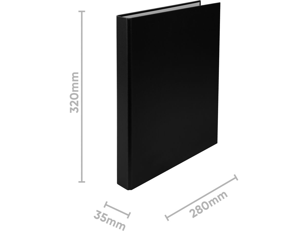 BIELLA Ringbuch Ringo-Plast 3.5cm 43442202U schwarz 2-Ring A4 (7611365359899)