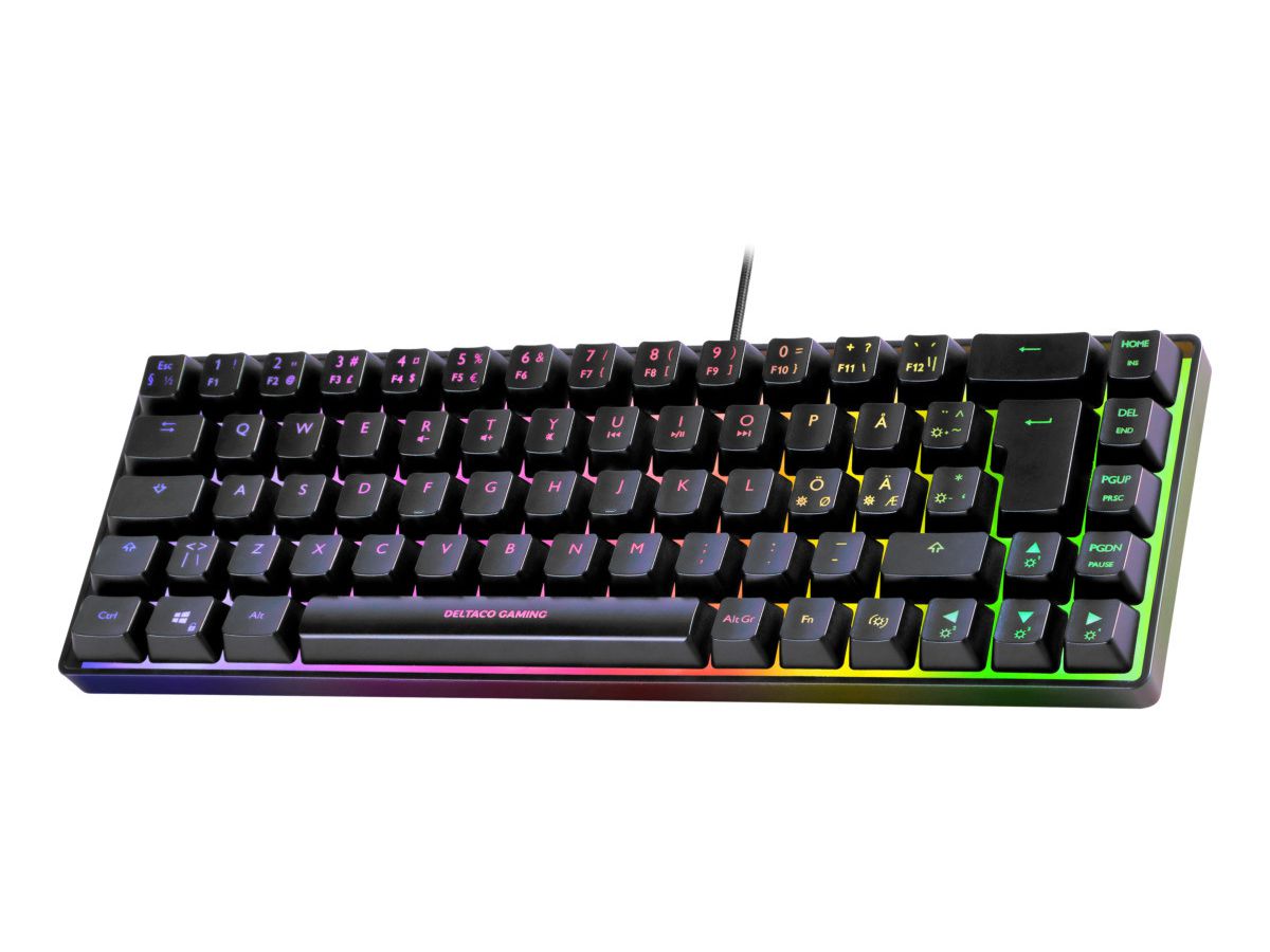 DELTACO TKL Gaming Keyboard membrane GAM-158-CH RGB CH-Layout (7333048064066)