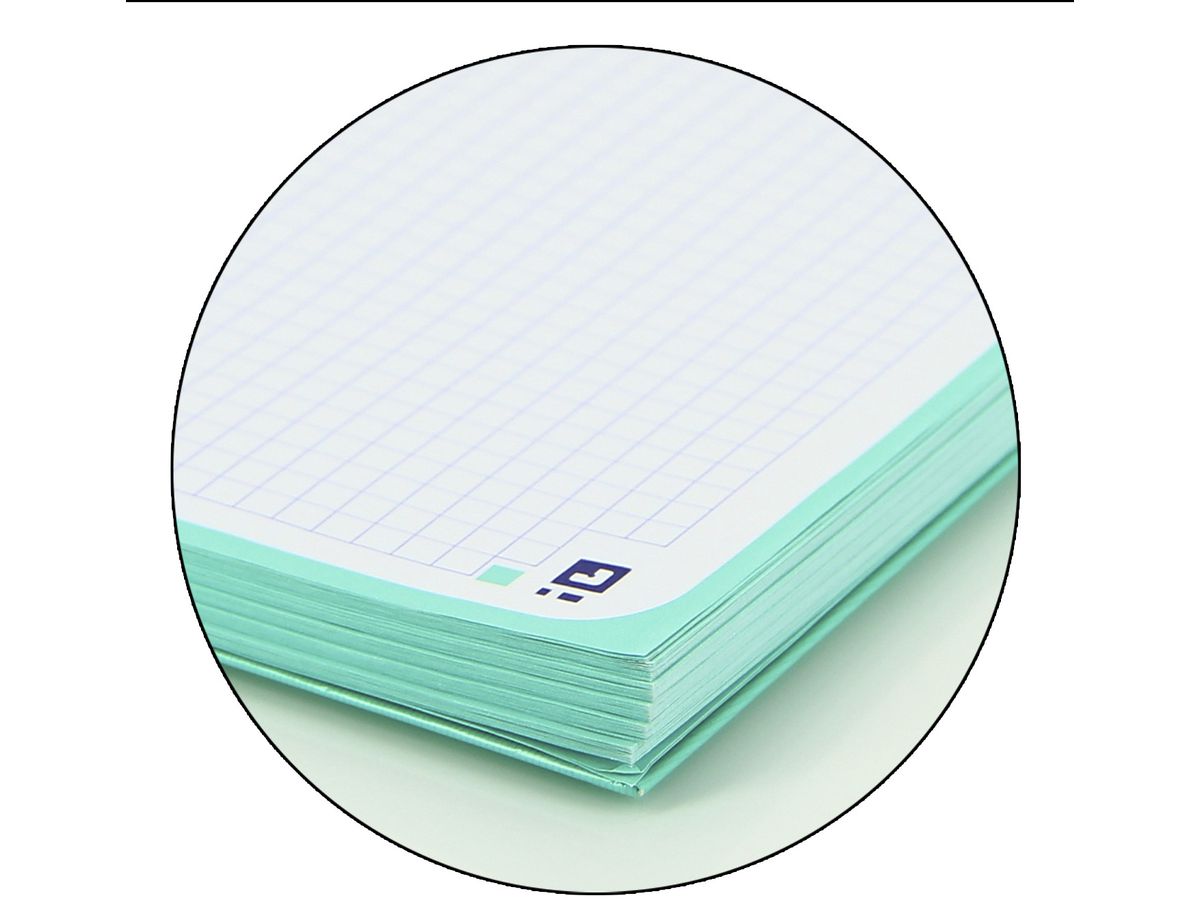 OXFORD Spiralbuch kariert 5mm A4+ 400117274 pastellmint 80 Blatt (8412771028275)