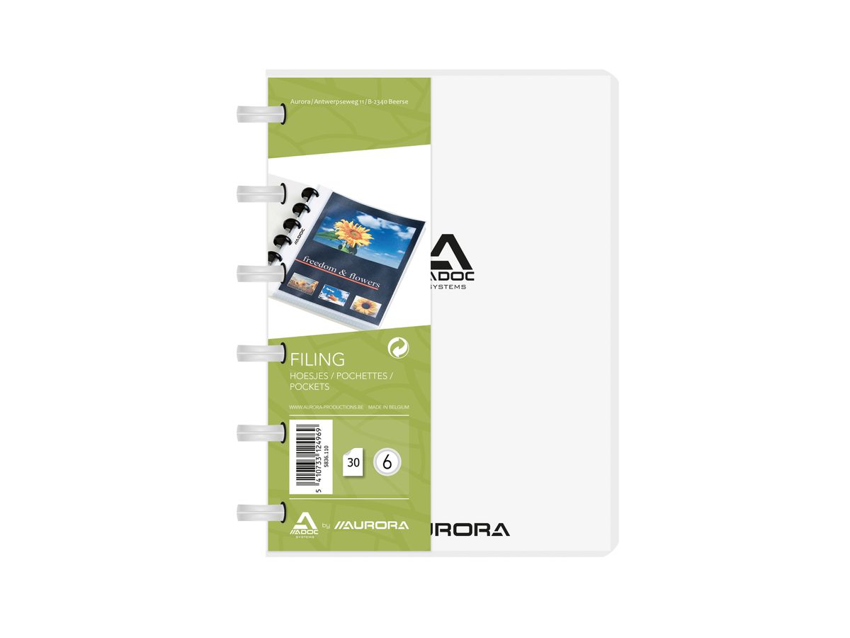 ADOC Sichtbuch Standard A6 5836.110 transparent 30 Taschen (5410733124969)