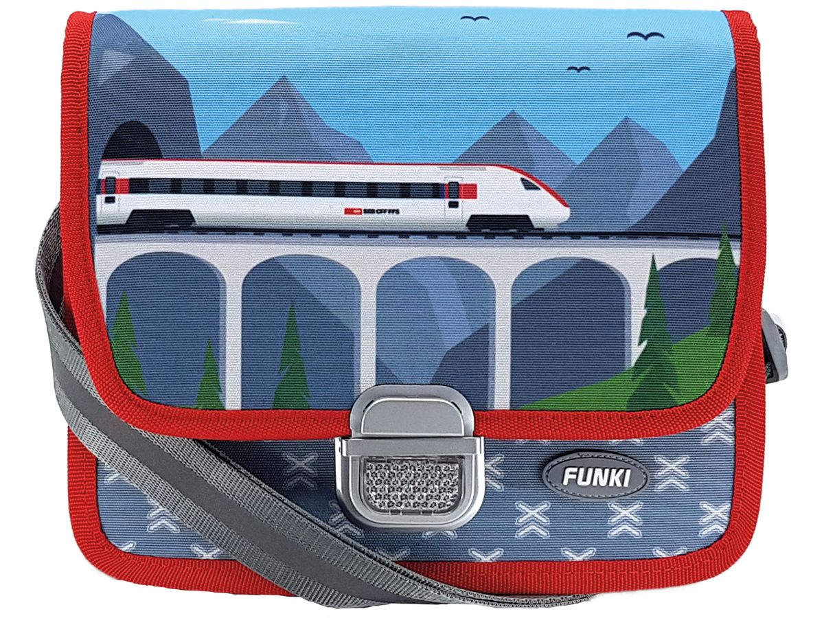 FUNKI Borsa scuola materna S6020.003 Fast Train 268x200x70mm (7611468084261)