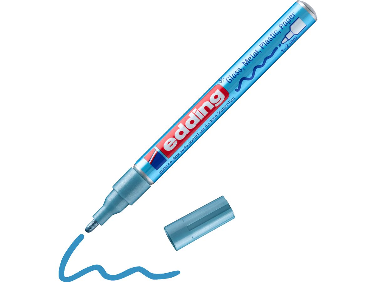 EDDING Paintmarker 751 CREA 1-2mm 751-70 CREA blu metallic (4004764953769)