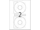 HERMA Etichette per CD 116mm 5079 bianco 50 parti/25 fl. (4008705050791)