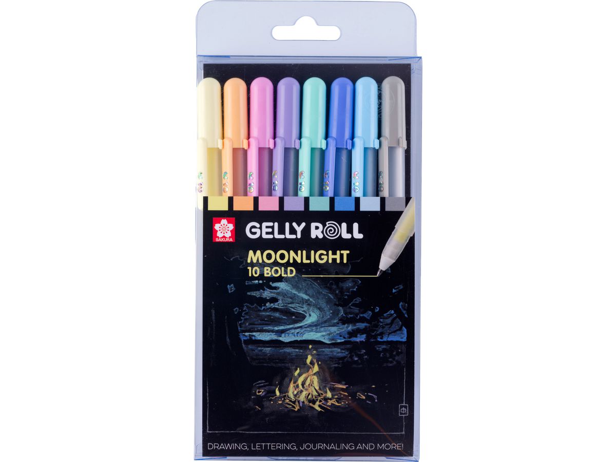 SAKURA Gelly Roll 0.50mm POXPGBMOO8 Moonlight Pastel 10 Stück (8712079521868)