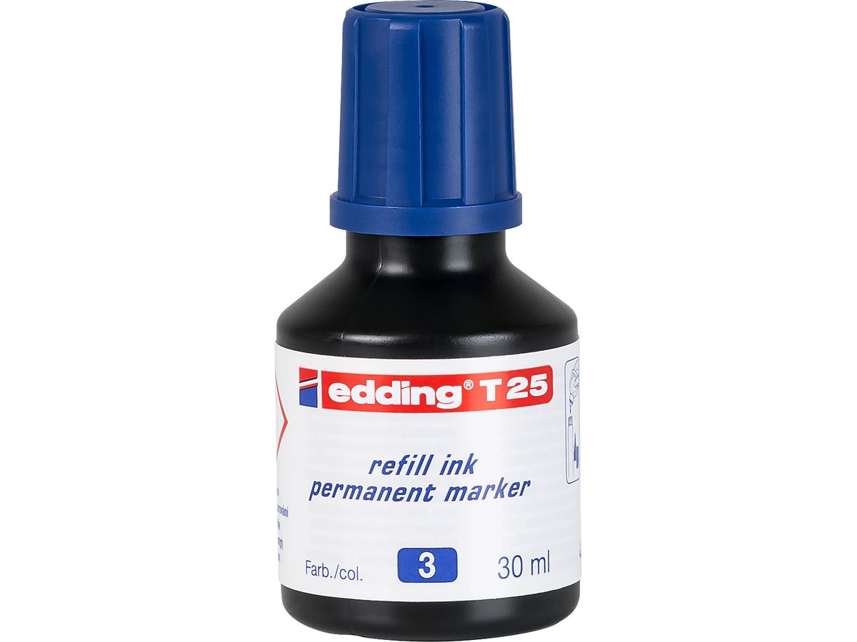 EDDING Recharge T25 T-25-3 bleu 30ml (4004764023882)