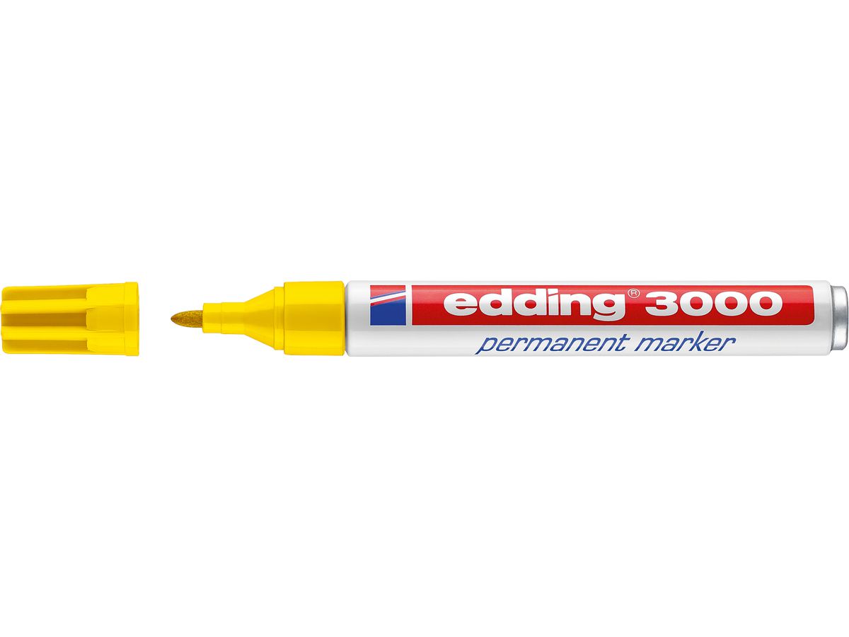 EDDING Permanent Marker 3000 1,5-3mm 3000-5 gelb (4004764008001)