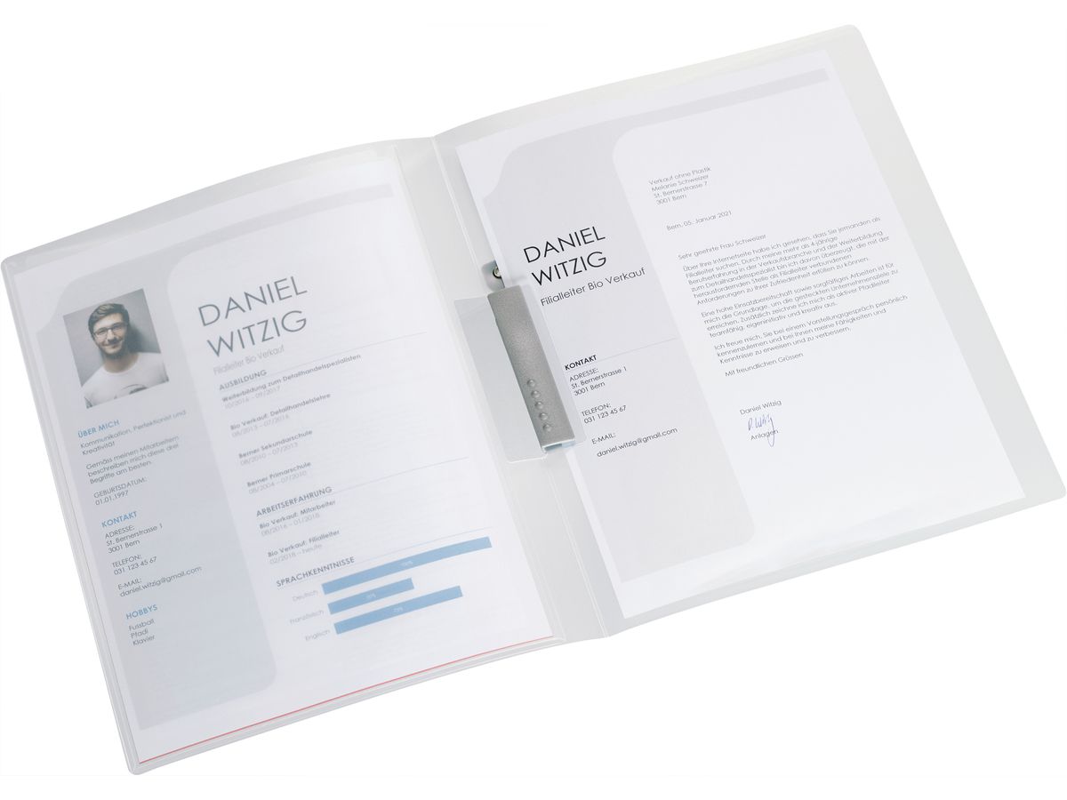 KOLMA Klemmhefter Tender A4 10.016.48 anthrazit, 2-teilig (7611967100431)