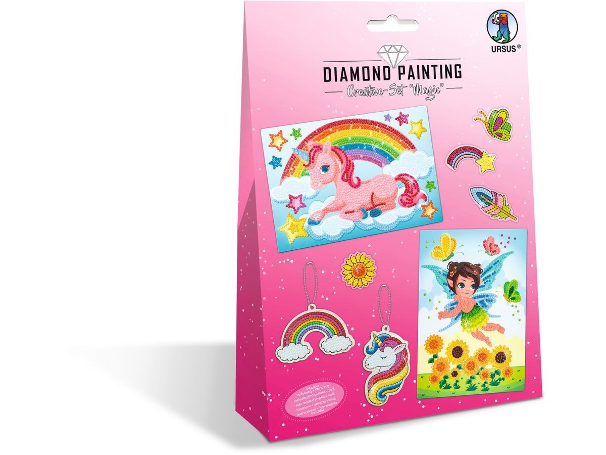URSUS Diamond Sticker Magic 43510001 2 cartes, 2 pendentifes (4008525242864)