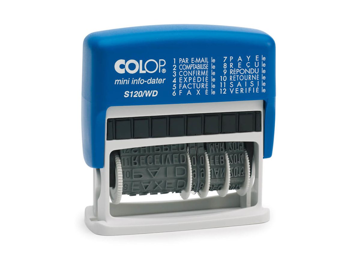 COLOP Tampon text 41x4mm S 120WD D01 12 texte F (9004362357421)