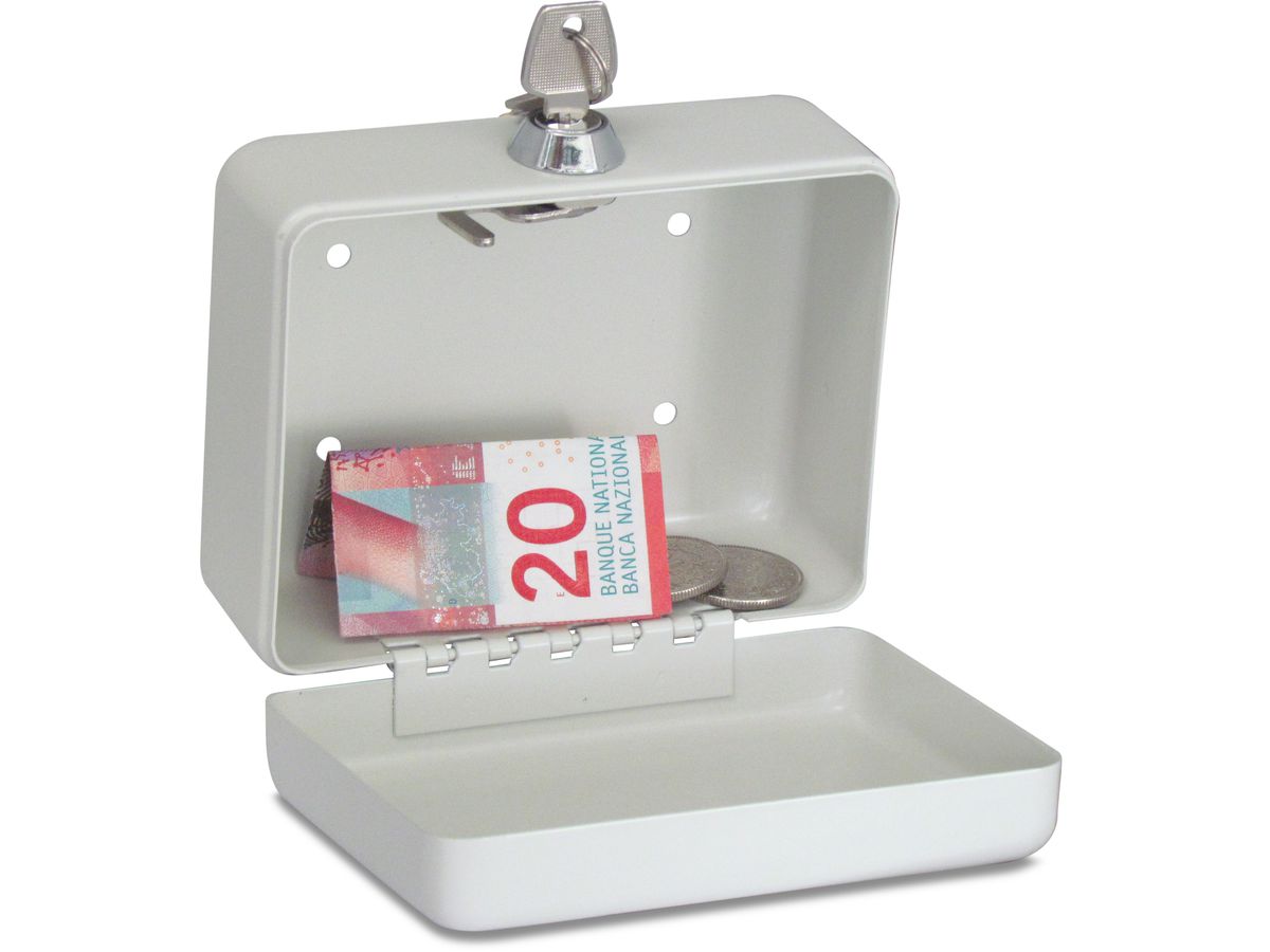 RIEFFEL SWITZERLAND Cassa KIKA-DEPOT 12,5x6x9,5cm grigio bianco (7630010419566)