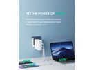 AUKEY OmniaMix II 140W GaN PD PA-B7O WH 3-Port, Wall charger White (0689323785797)
