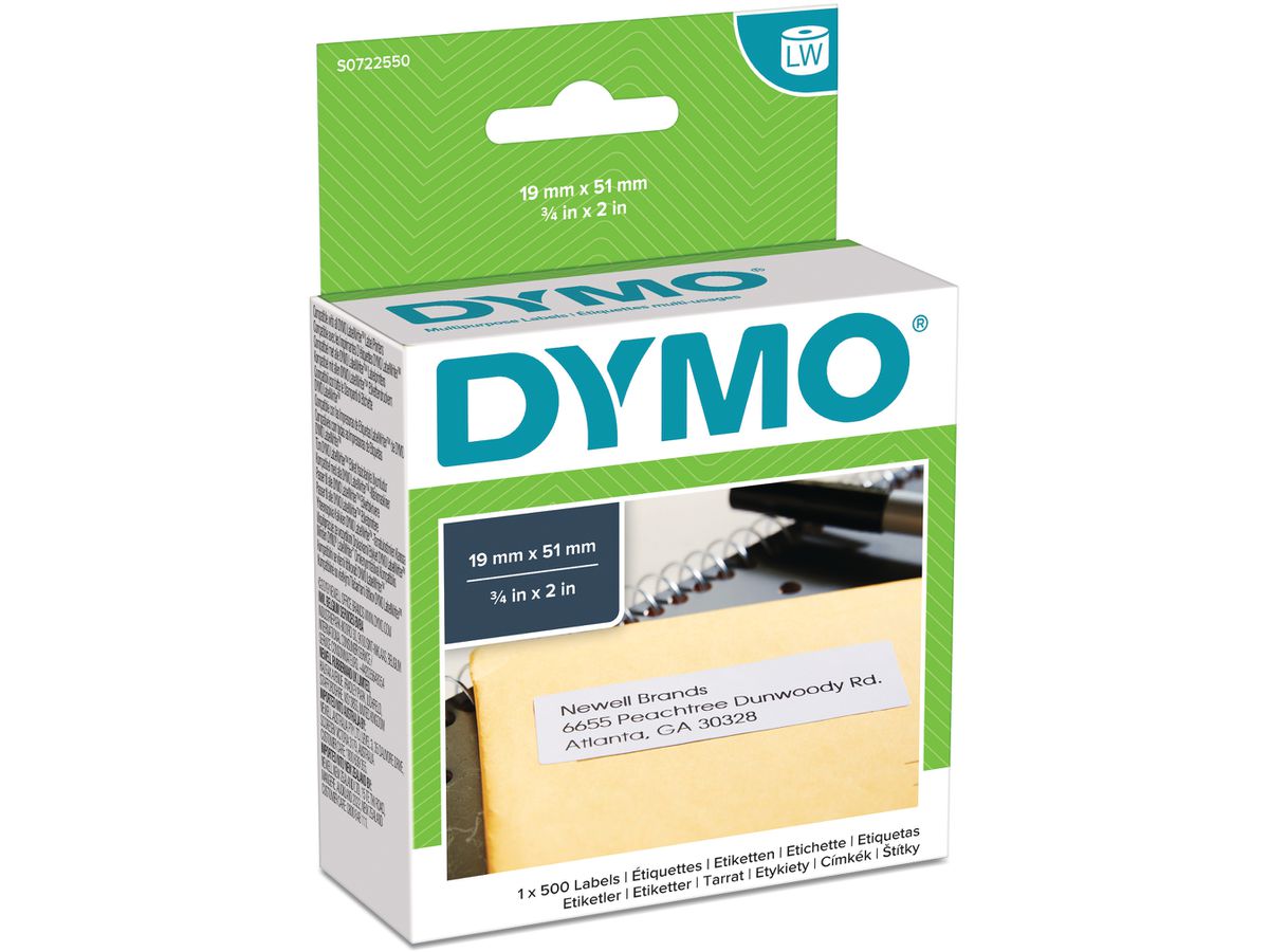 DYMO Universal-Etiketten S0722550 non-perm. 51x19mm (5411313113557)