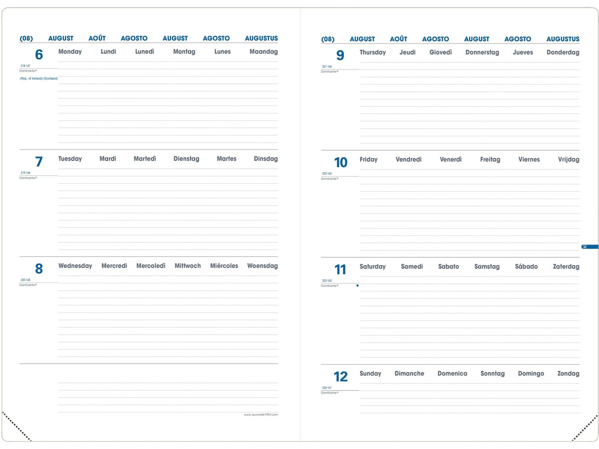 QUO-VADIS Texthebdo 29 Impala 25/26 548004Q 1W/2S 12M ass. ML 21x29.7cm (3371017524689)