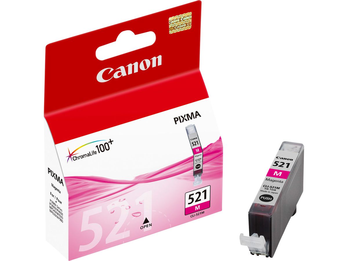 CANON Cart. d'inchiostro magenta CLI-521M PIXMA MP 980 9ml (4960999577517)