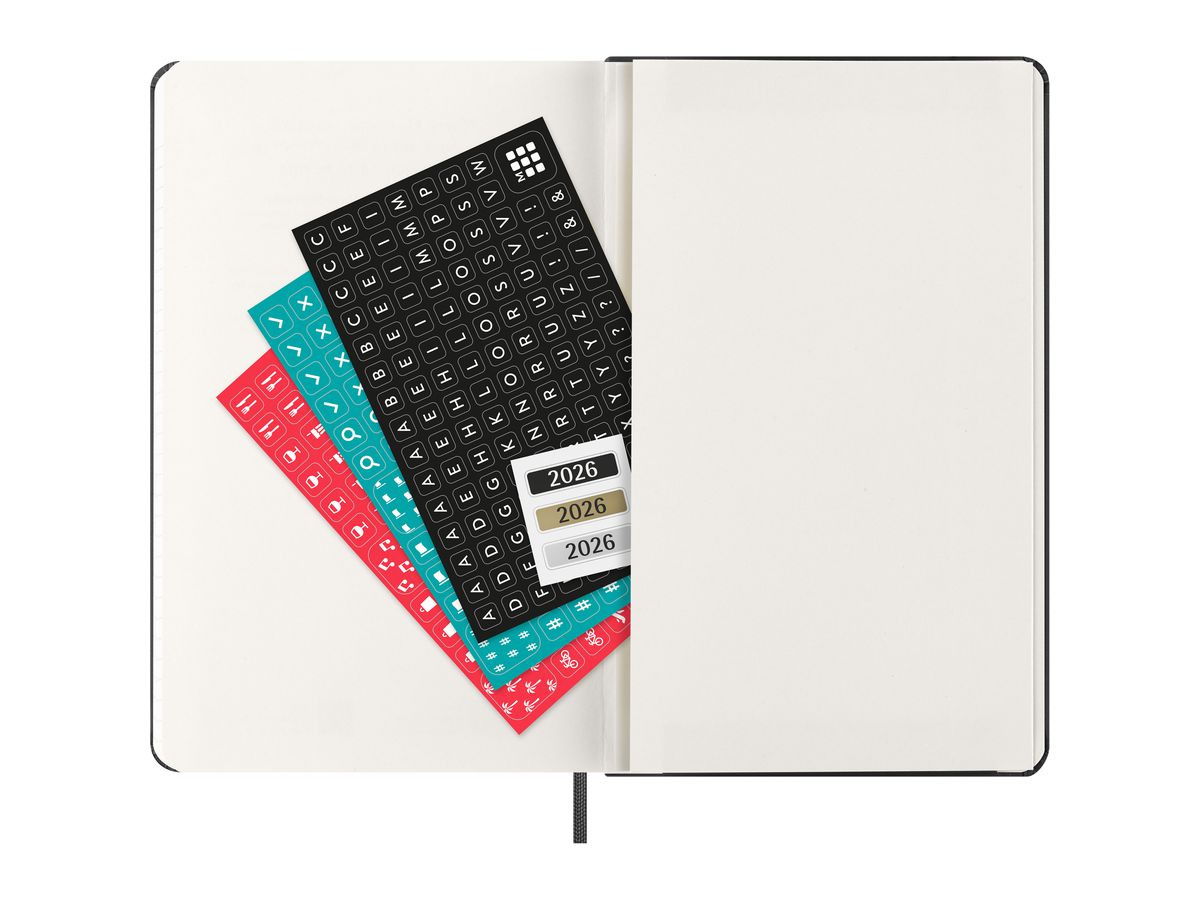 MOLESKINE Agenda Classic Large 2026 DHB12WN3Y26 1W/1S schwarz HC 13x21cm (8056999274689)