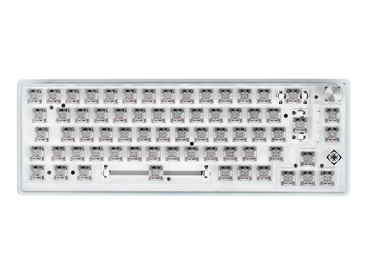 DELTACO TKL Gaming Keyboard mech GAM-160-T-CH transparent RGB CH-Layout (7333048064042)