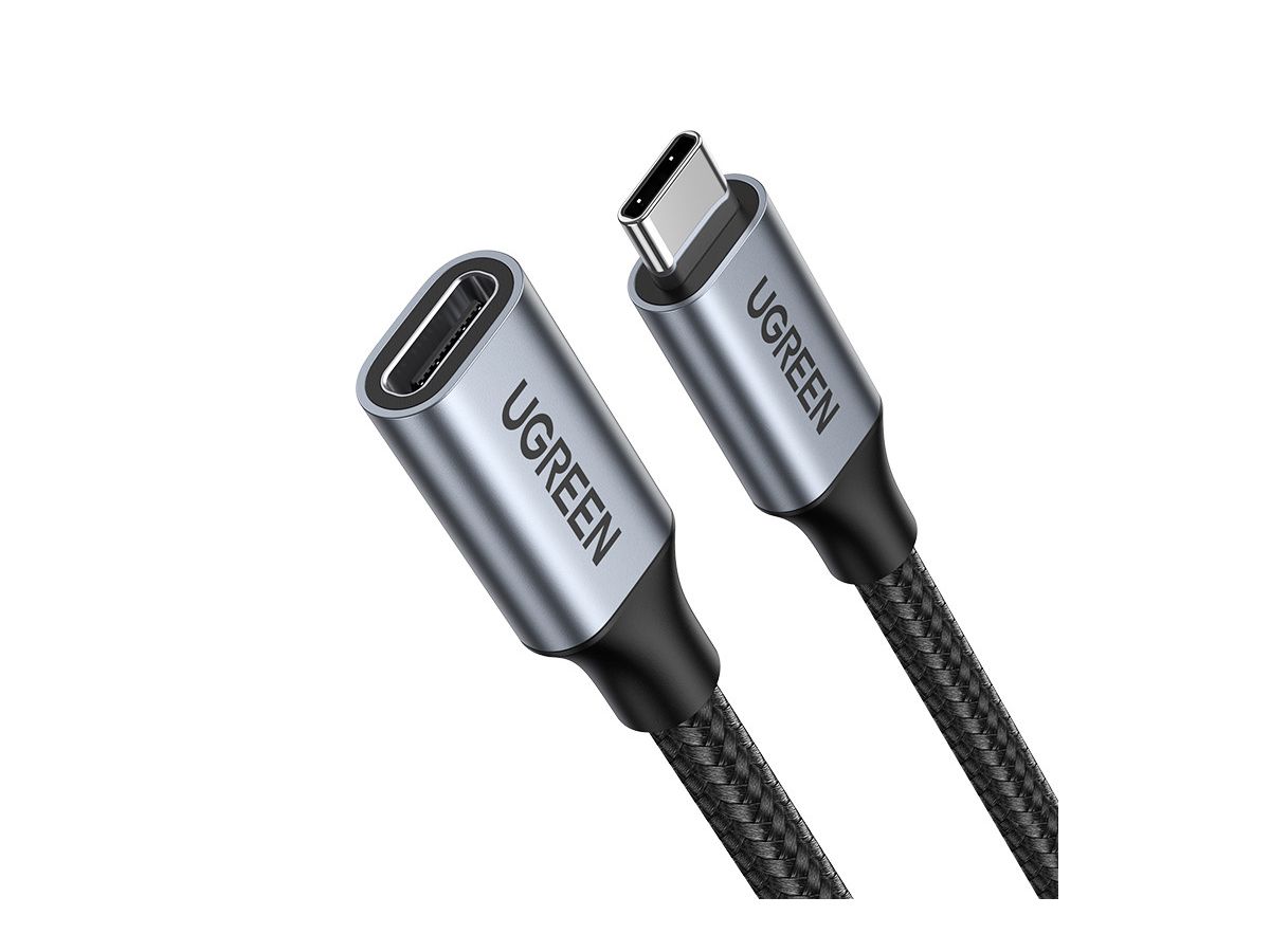 UGREEN Cable USB-C Male to Female 30205 3.1 Gen2, 1m (6957303832057)
