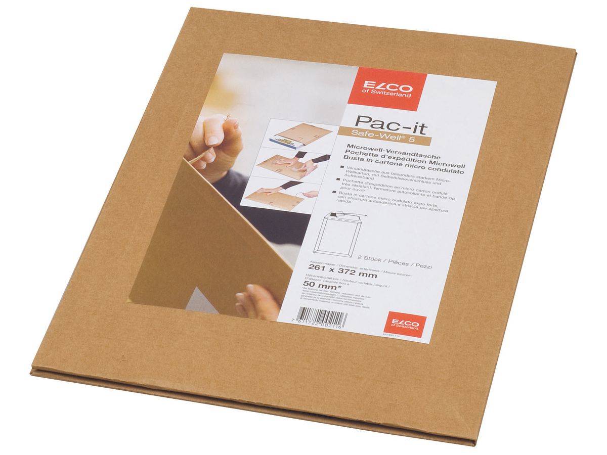 ELCO Busta sped. Safe 261x372mm 842635114 cartone 2 pezzi (7611722002116)