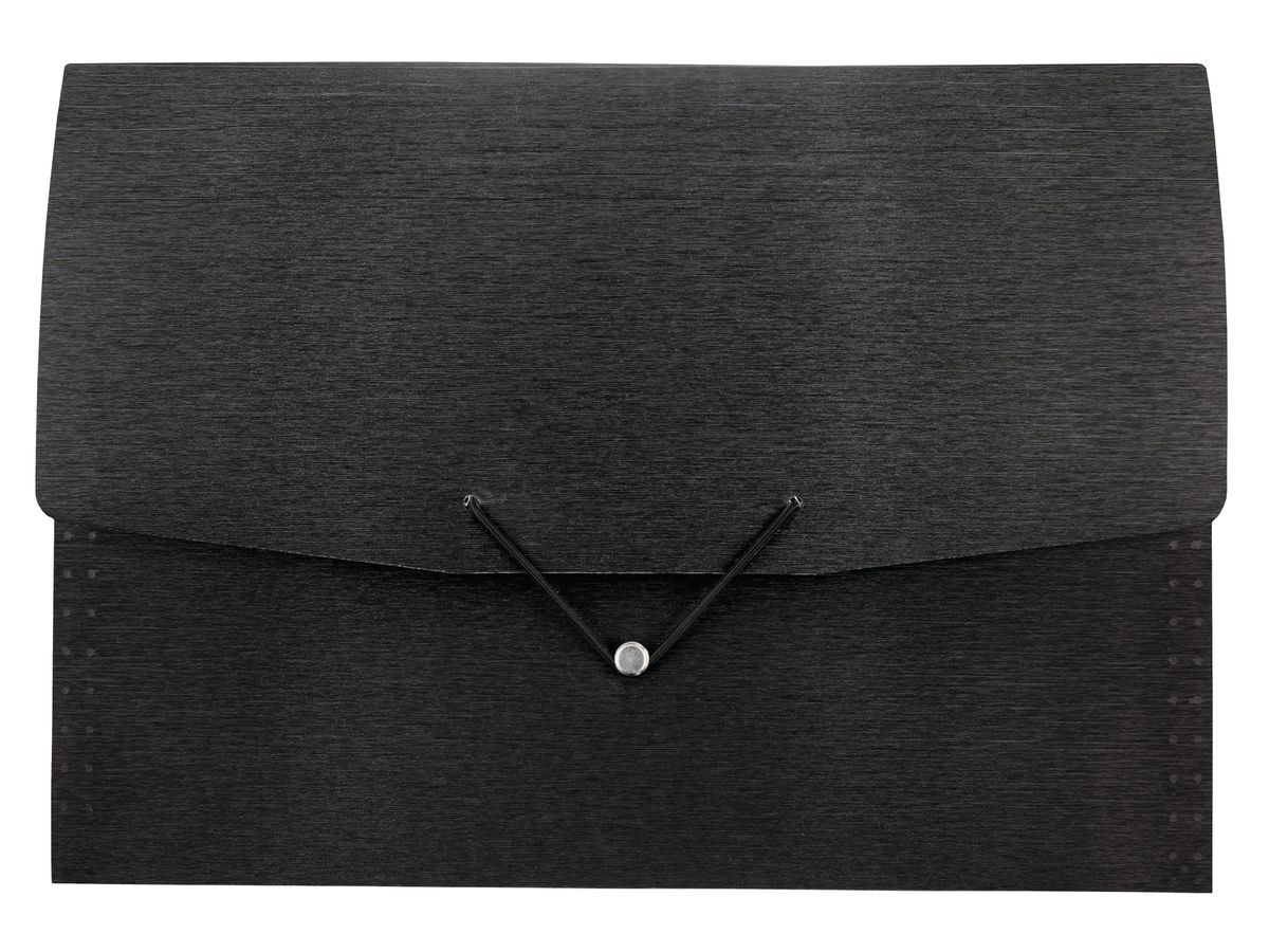 KOLMA Fächermappe LineaVerde A4 11.024.06 schwarz, 12 Tabs,PP,Sand,rec. (7611967113578)