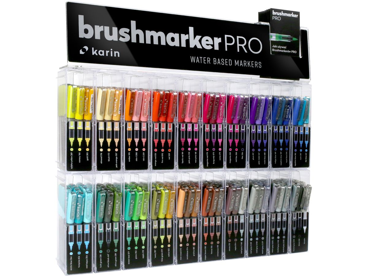KARIN Brush Marker PRO 27C11 Display 240 Stück (5904446026912)